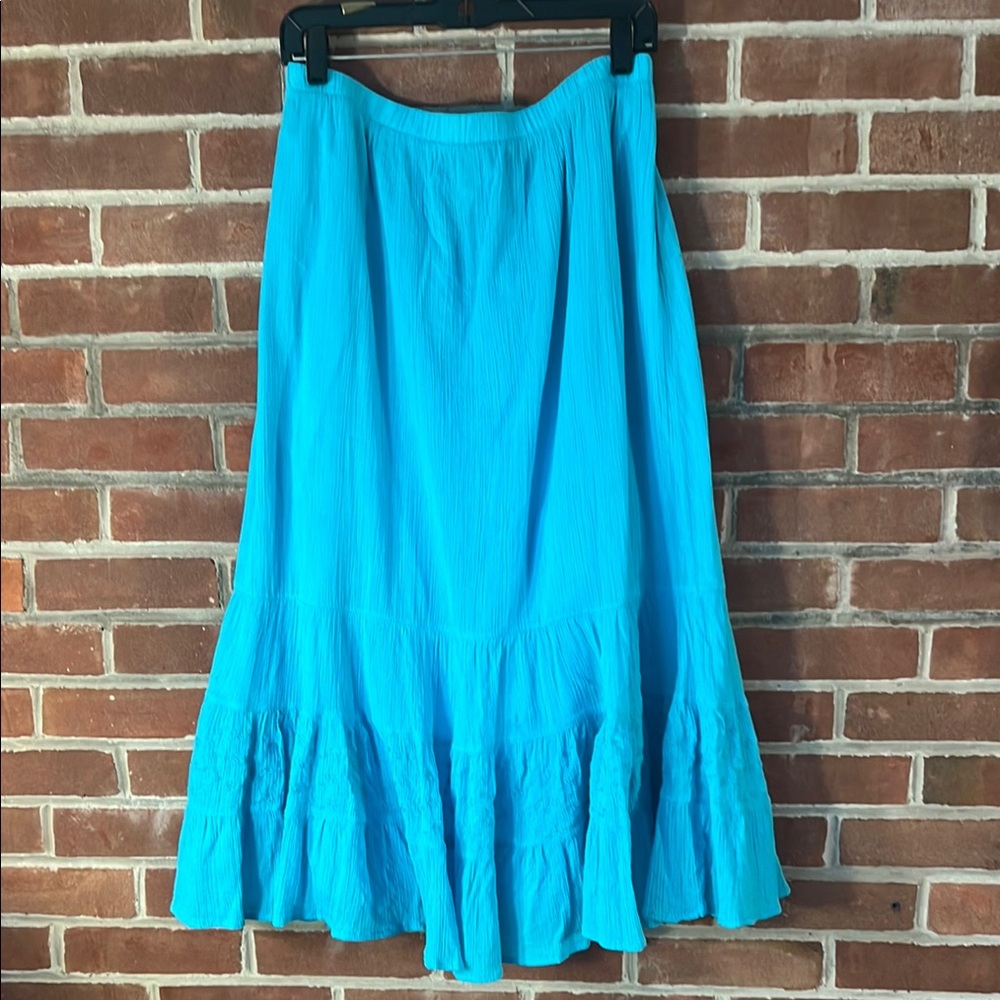 Denim & Co Cotton Maxi Skirt, 1X